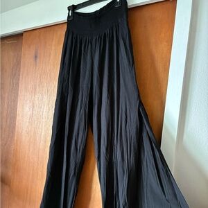 Khush Black Wide-Leg Pants - Size Large